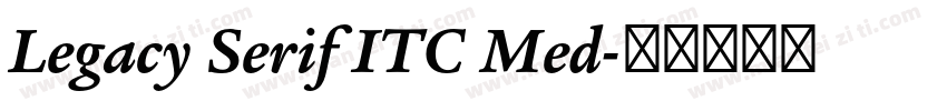Legacy Serif ITC Med字体转换